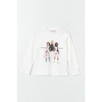 Bluza de bumbac cu Barbie