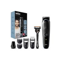 Aparat de tuns multifunctional MGK3345 Wet&Dry - 13 de setări pentru lungime - 7 in 1 - 4 piepteni - 1 accesoriu extra - kAparat de ras Gillette - Negru/Albastru