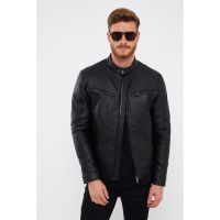 Jacheta biker de piele ecologica