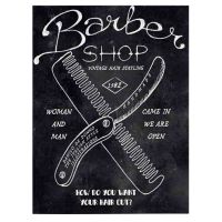 Barber Shop Tablou Haircut - Material produs:: Poster pe hartie FARA RAMA, Dimensiunea:: A1 59,4x84,1 cm
