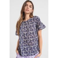 Bluza cu maneci cu volane