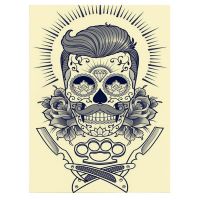Barber Shop Tablou Shaving - Material produs:: Poster pe hartie FARA RAMA, Dimensiunea:: A1 59,4x84,1 cm