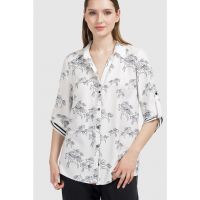Bluza cu nasturi si model grafic