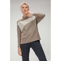 Bluza cu segment contrastant