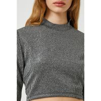 Bluza crop stralucitoare