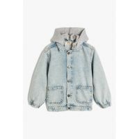 Jacheta din denim cu aspect 2 in 1