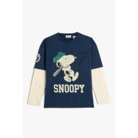 Bluza de bumbac cu imprimeu Snoopy