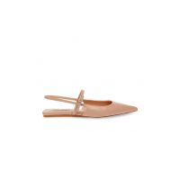Balerini slingback de piele cu varf ascutit