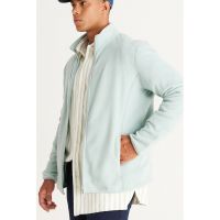 Bluza de trening din material fleece cu fermoar