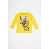Bluza de bumbac cu imprimeu