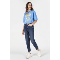 Blugi mom fit cu talie inalta Maria