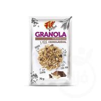 Granola cu 3 Tipuri de Ciocolata Fitt 70g Mpline