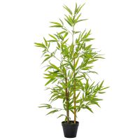 Bambus artificial in ghiveci Outsunny, 120 cm, verde | Aosom RO