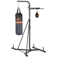 HOMCOM Aparat Multifuncțional pentru Box, cu Sac de Box Reglabil și Punching Ball, Ideal pentru Antrenament și Fitness Acasă | Aosom Romania