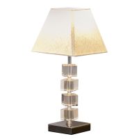 HOMCOM Lampă de Masă Modernă cu Cristale Pivotante, Iluminat Eleganta pentru Noptieră sau Birou, Cuplare E14 | Aosom Romania