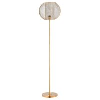 HOMCOM Lampă de Podea Auriu, Design Modern cu Abajur, Ideală pentru Camera de Zi și Dormitor, E27 40W, Metal | Aosom Romania
