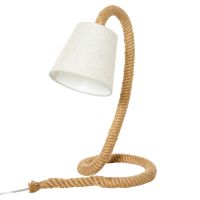 HOMCOM Lampă Stil Marinăresc cu Abajur Textil, Iluminat Decorativ pentru Dormitor sau Living 29.5x21x43.5 cm | Aosom Romania