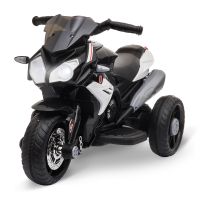 HOMCOM Motocicletă Electrică pentru Copii 3-6 Ani, Max 25 kg, 6V, Viteză 3km/h, Design Sportiv, Negru | Aosom Romania