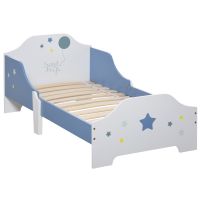 HOMCOM Pat Copii cu Protecții Laterale Siguranță, pentru +3 Ani, 143x74x59cm | Aosom Romania
