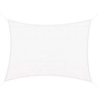 Outsunny Acoperiș Perdea Parasolar Dreptunghiular Protecție UV PE Crem pentru Grădină 4x6m | Aosom Romania