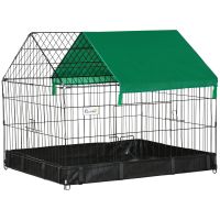 Cusca pentru Iepuri si Rozatoare PawHut, Metal si Tesatura Oxford, 90x75x75cm | AOSOM RO