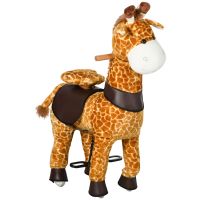 HOMCOM Balansoar Girafă pentru Copii 3-6 Ani, cu Roți și Design Atractiv | Aosom Romania