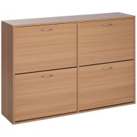 HOMCOM Dulap Pantofi Spațios, Design Modern pentru Hol, Mobilier Eficient pentru Depozitare, Alb | Aosom Romania