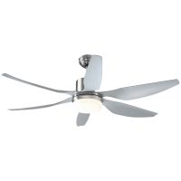 HOMCOM Ventilator de Tavan cu Lumini LED și Telecomandă, Design Modern, Φ132x43 cm | Aosom Romania
