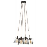 Mauro Ferretti CANDELABRU IN STIL INDUSTRIAL STICK 6 LUMINI CM 16X16X16 (SINGUR)