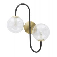 Mauro Ferretti LAMPA DE PERETE FIER NEGRU CM 36x24x45