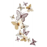 Mauro Ferretti Panou De Perete Fluture Gold/Bordeaux C Cm 59,5X4X111,5