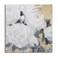 Mauro Ferretti Pictura Pe Panza Floare Alba -A- Cm 90X3,7X90