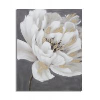 Mauro Ferretti PICTURA pe panza FLoare ALBA/AURIU CM 80X3,7X100