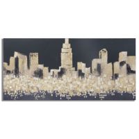Mauro Ferretti Pictura Pe Panza Golden City Cm 150X3,8X70