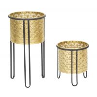 Mauro Ferretti Set Suport De Flori Stand Glissy -B- Cm Ø 21X40-19X22