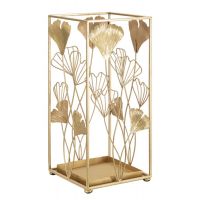 Mauro Ferretti Suport Pentru Umbrele Frunza Aurie Cm 22,5X22,5X48,5