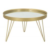 Mauro Ferretti Suport Tava Glam Gold/Oglinda Cm Ø 36,5X22
