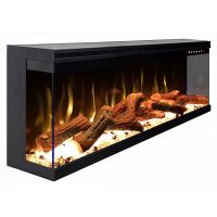 Art Flame Semineu Homer 50 Incorporabil Negru din Metal 538*1270*270