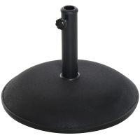 Baza pentru Umbrela Outsunny, pentru Stalpi cu Φ35mm, Φ38mm, Φ48mm Negru | Aosom RO