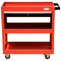 Durhand Cărucior pentru Scule Atelier, Organizator Mobil, Roșu, 70x35x75.5 cm | Aosom Romania