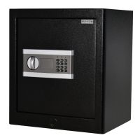 HOMCOM Seif din Oțel cu Închidere Electronică, Siguranță pentru Valori, 38x31x42.7cm, Negru | Aosom Romania