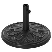 Outsunny Bază Rotundă Umbrelă, Plastic, 13kg, pentru Stâlpi 35-38-48 mm, Negru | Aosom Romania