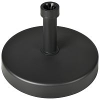 Outsunny Bază Umbrelă de Grădină din Plastic PP, Capacitate Max 18kg, Ø45x33 cm, Negru | Aosom Romania