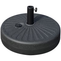 Outsunny Bază Umbrelă Grădină, Compatibil cu Stâlpi Φ3.8/4.8cm, Rezistentă, Negru | Aosom Romania