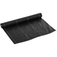 Outsunny Folie pentru Protecția Solului Drenantă și Respirabilă, 50x1 md în PP, pentru Grădina de Legume | Aosom Romania
