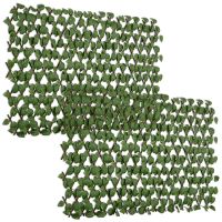 Outsunny Gard Decorativ Artificial, Protecție UV, Ideal pentru Intimitate în Spații Interioare/Exterioare, 200x100x8 cm, Verde | Aosom Romania