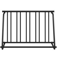 DURHAND Suport Biciclete 114cm, Sistem de Depozitare pentru 3 Biciclete, Ideal pentru Garaje și Magazine, Metal | Aosom Romania
