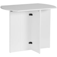HOMCOM Masă Pliabilă Bucătărie Prânz Lemn Melamină Ușor de Curățat Design Compact Alb | Aosom Romania