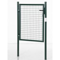 HOMCOM Poartă de Grădină din Oțel Verde cu Sistem de Încuietoare și 3 Chei 97x150cm | Aosom Romania