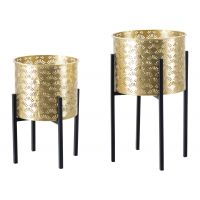 Mauro Ferretti Set Suport De Flori Pot Glass -A- Cm Ø 21X38-19X28